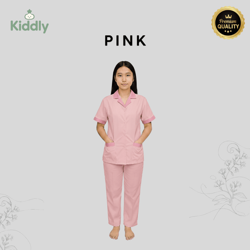 Kerah Kotak - Pink